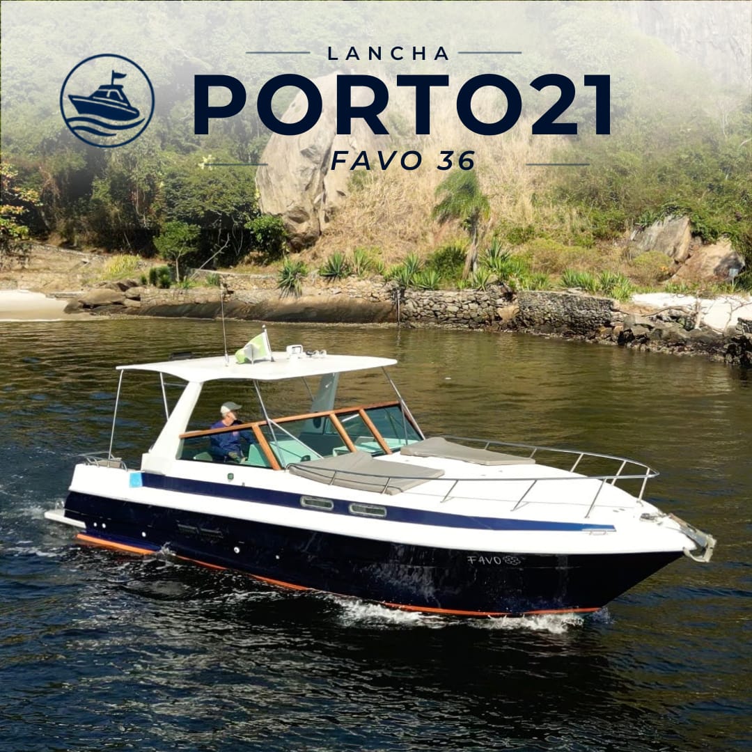 Lancha Porto21 Favo 36 navegando no Rio de Janeiro
