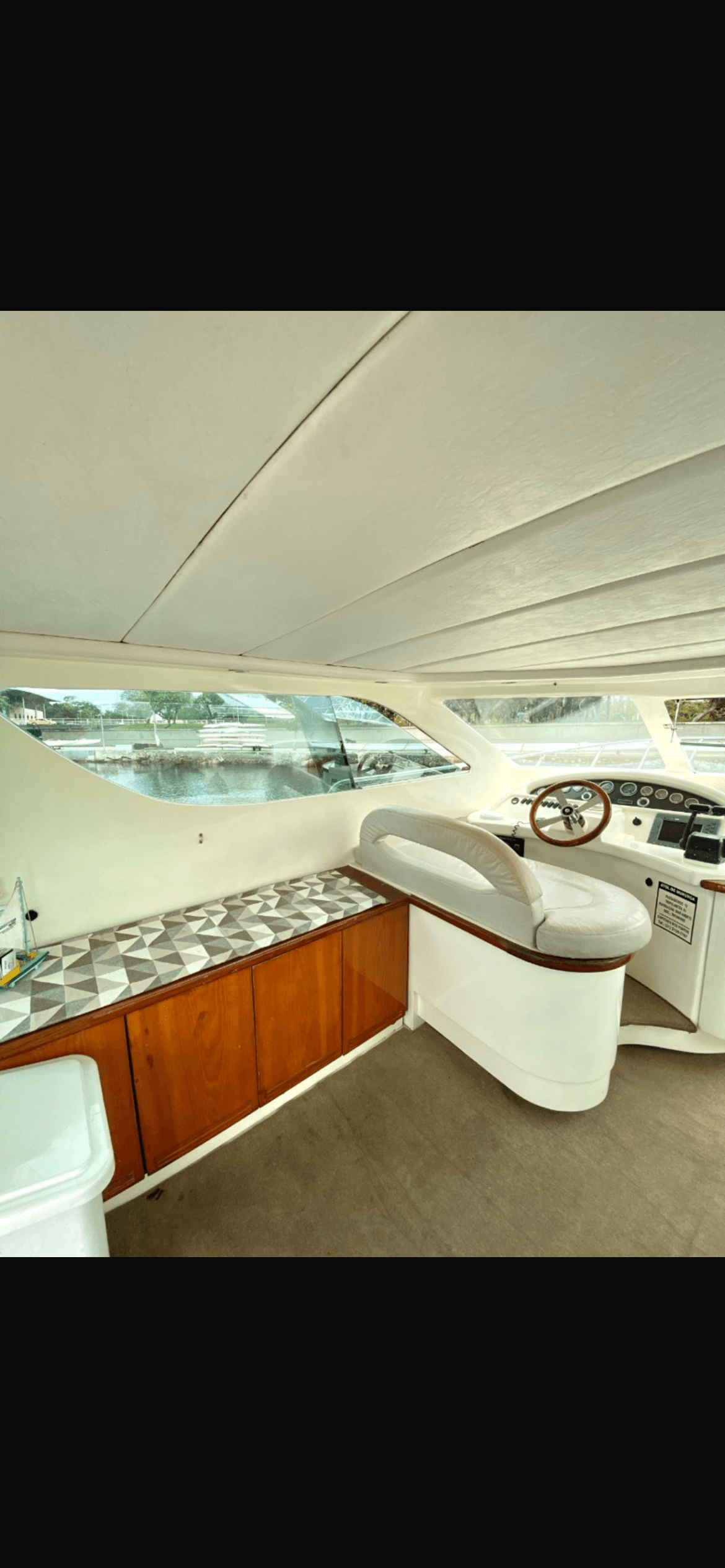 Intermares 47 interior cabin and helm station